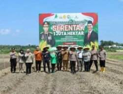 .Kapolres Langsa Pimpin Penanaman Jagung Serentak di Desa Merahdeh
