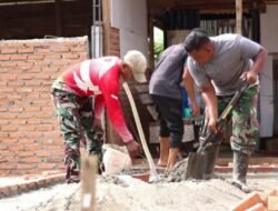 Koptu Puput dan Humor Segarnya, Bikin Satgas TMMD Makin Semangat Bangun RTLH