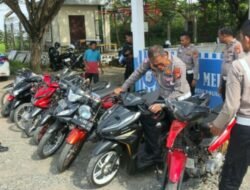 Jaga Ketertiban Ramadan, Polres Pidie Jaya Bubarkan Balap Liar dan Tilang 10 Motor Knalpot Brong