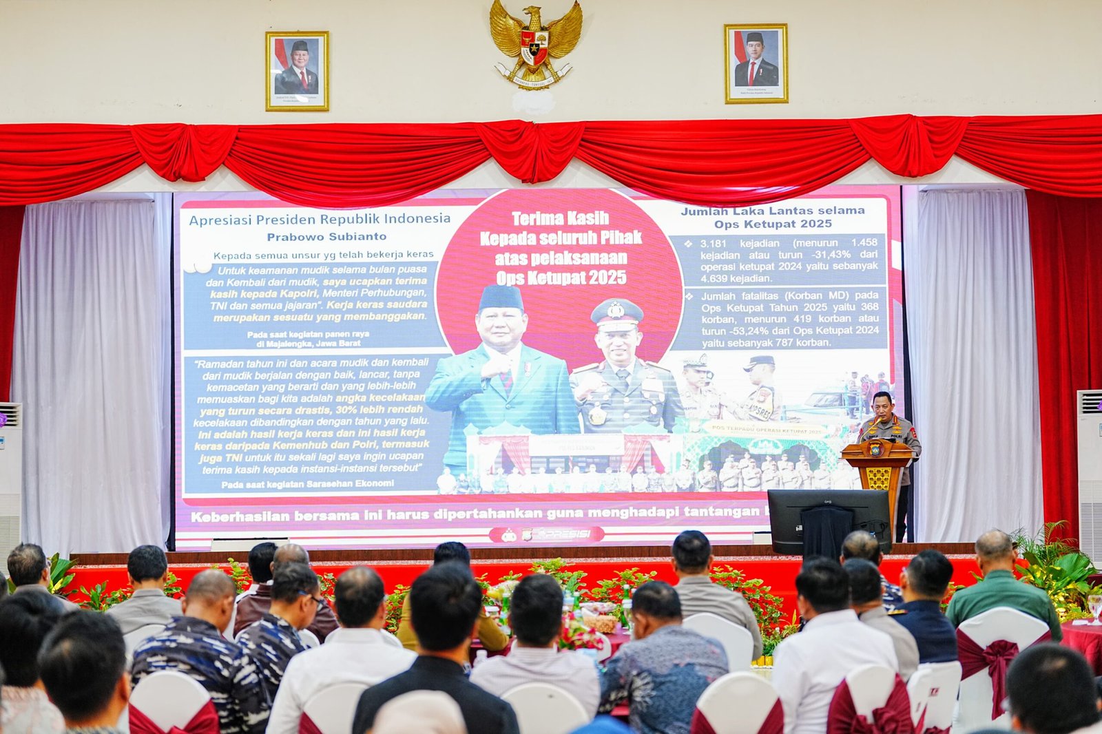 Kapolri Beri Arahan Silaturahmi Kamtibmas Dan Instruksikan Jaga Semangat Persatuan Dan Soliditas Nasional Di Polda Kepri