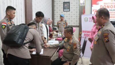 Sambut Hari Bhayangkara ke 79, Polres Meranti Gelar Donor Darah