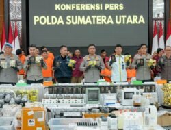 Polda Sumut Ungkap 3.078 Kasus Narkoba, Sita Lebih dari 1,6 Ton Narkoba Berbagai Jenis Sepanjang Semester I 2025