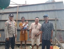 Polsek Daik Lingga Tanggap Cepat Bencana, Bantu Warga Korban Puting Beliung di Pulau Lipan