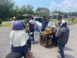 Satreskrim Polres Lingga Bersama Bulog Hadirkan Pasar Murah untuk Ringankan Beban Warga