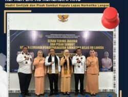 Kanwil Ditjenpas Aceh Lantik Anggit Sebagai Kalapas Narkotika Kelas IIB Langsa Gantikan Machda Landasany