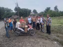 DPD II Brigsus PKN MJA Kabupaten Deli Serdang Salurkan Paket Sembako Kepada Korban Banjir