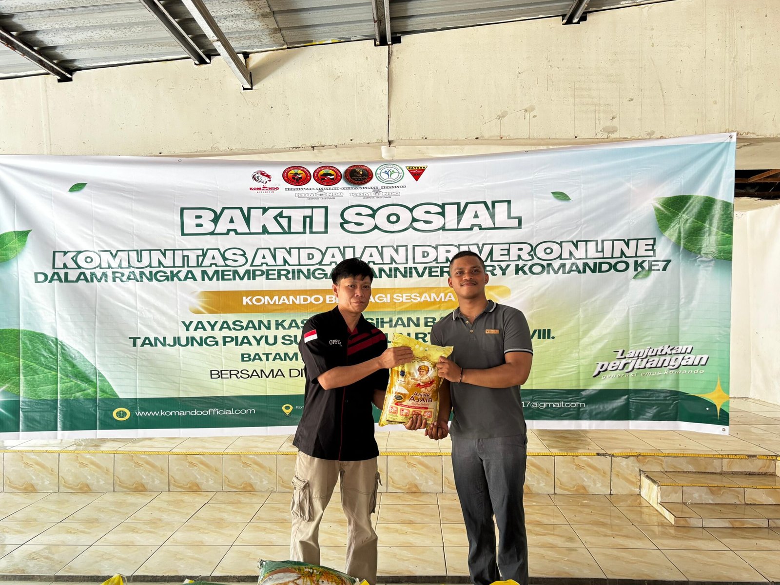Sambut Hari Jadi KOMANDO ke-7, Ojol & Taxi Online Batam Adakan Giat Sosial di Yayasan ODGJ