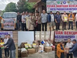 Pramuka Kwartir Cabang Kabupaten Toba Bantu Korban Longsor dan Banjir di Kota Padangsidimpuan