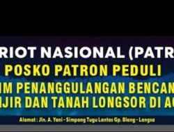 DPD Patriot Nasional (PATRON) Aceh Gelar Open Donasi Untuk Korban Bencana Banjir dan Longsor
