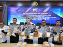 Polda Riau Tangkap Kurir Jaringan Internasional, Narkoba Rp 31 M Disita