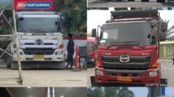 Diduga Kuat SPBU 14-283-681 dan 14-283-692 Penyaluran Solar Subsidi Tidak Tepat Sasaran, Layani Truck Roda 10 Milik Perusahaan 