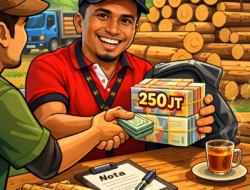 Diduga Transaksi Kayu Ilegal Seret Kades Serapung, Dana Rp80 Juta Belum Kembali