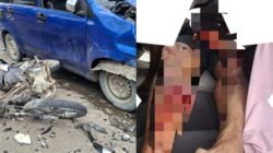 Lakalantas di Desa Maziaya Nias Utara, Satu Orang Luka Parah