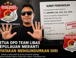 Ketua DPD Team Libas Kepulauan Meranti Nyatakan Mengundurkan Diri