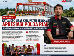 Ketua DPD LIBAS Kabupaten Bengkalis Apresiasi Polda Riau atas Pembangunan 80 Jembatan Merah Putih Presisi