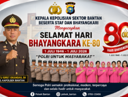Kapolsek Bantan Beserta Staf dan Bhayangkari Ucapkan Selamat Hari Bhayangkara ke-80