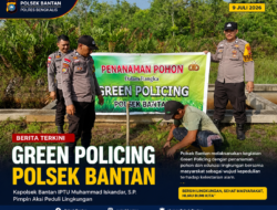 Green Policing Polsek Bantan, Kapolsek IPTU Muhammad Iskandar, S.P. Pimpin Aksi Peduli Lingkungan