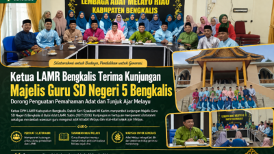 Ketua LAMR Bengkalis Terima Kunjungan Majelis Guru SD Negeri 5, Dorong Penguatan Pemahaman Adat dan Tunjuk Ajar Melayu