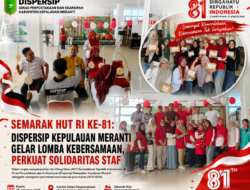 Semarak HUT RI ke-81: Dispersip Kepulauan Meranti Gelar Lomba Kebersamaan, Perkuat Solidaritas Staf