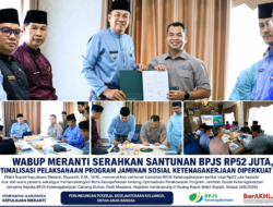 Wabup Meranti Serahkan Santunan BPJS Rp52 Juta, Optimalisasi Pelaksanaan Program Jaminan Sosial Ketenagakerjaan Diperkuat