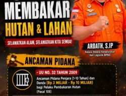 Tingkatkan Kesadaran Karhutla, Kabid Darlog BPBD Kepulauan Meranti Ardath, S.IP Tegaskan Imbauan dan Sanksi Pidana Pembakaran Lahan