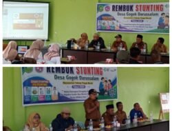 Perkuat Sumber Daya Manusia, Sekcam Tebing Tinggi Barat Mardiansyah, S.IP Kawal Langsung Rembuk Stunting Desa Gogok