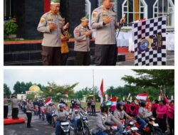 Apel Bersama Komunitas, Kapolres Meranti Lepas Ekspedisi Merah Putih Presisi