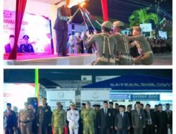 Pawai Obor HUT RI ke-81 di Meranti, Sekda: Semangat Perjuangan Harus Terus Menyala
