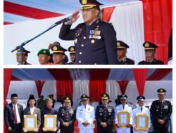 Pamatwil Polda Riau Pimpin Upacara HUT RI di Wilayah Terluar Meranti
