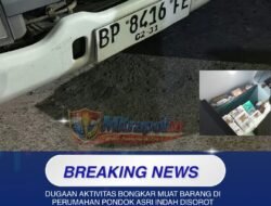 Dugaan Aktivitas Bongkar Muat Barang di Perumahan Pondok Asri Indah Disorot