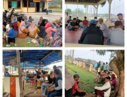 250 Warga Sungai Anak Kamal Datangi Mapolsek Merbau, Kawal Sembilan Warga yang Jalani Klarifikasi Karhutla