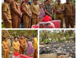 Rumah Ludes Terbakar, Bupati Meranti Datangi Korban: Bantuan Diserahkan, Rumah Baru Disiapkan