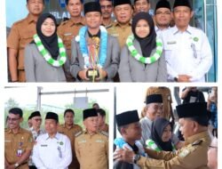 Bupati Asmar Sambut Empat Putra-Putri Meranti, Pulang dari MTQ Nasional Bawa Prestasi