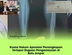 Kuasa Hukum Apresiasi Penangkapan Terlapor Dugaan Penganiayaan di Batu Ampar