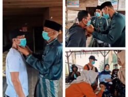 Camat Hermansyah Bersama Tim Puskesmas Pulau Merbau Turun ke Lapangan, Bagikan Masker dan Edukasi Warga Hadapi Kabut Asap